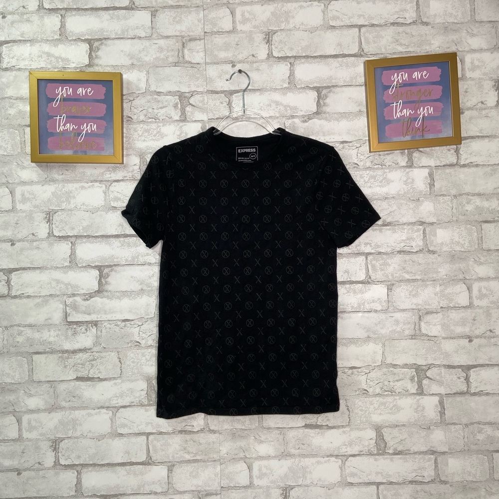 Express Stretch Black Mens Shirt